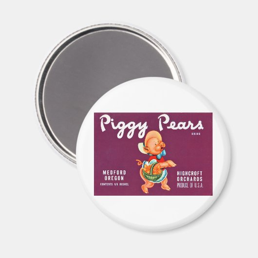 Piggy Pears Magneet (Voorkant / Achterkant)