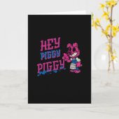 Piggy Piggy! Kaart (Gele Bloem)