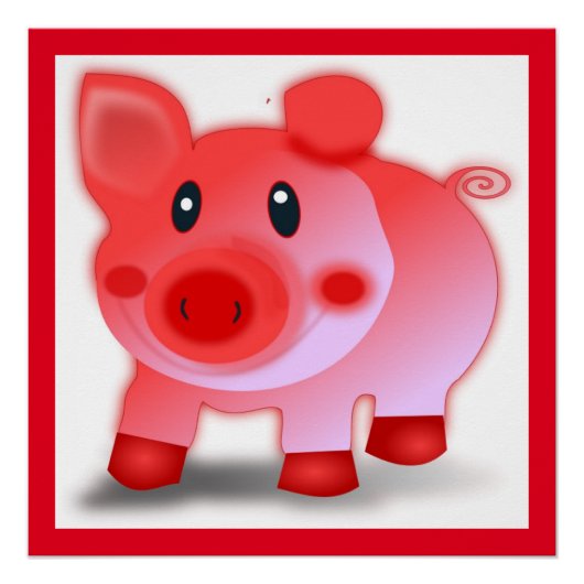 PIGGY PIGLET POSTER (Voorkant)