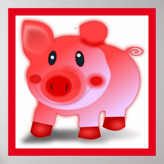 PIGGY PIGLET POSTER (Voorkant)
