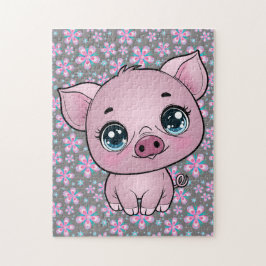 Piggy Piglet Puzzle voor kinderen en iedereen Legpuzzel