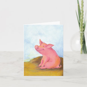 Piggy Pinkles/Notecards Kaart