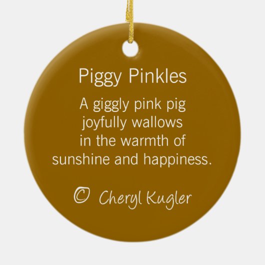 Piggy Pinkles / Ornament (Achterkant)