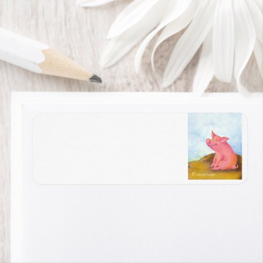 Piggy Pinkles / Return Address Label (Insitu)