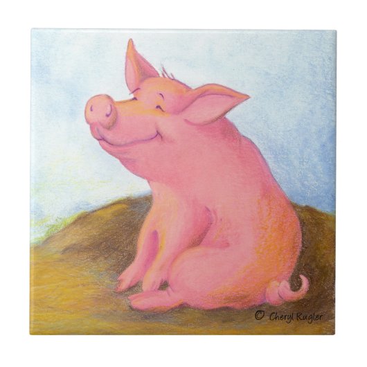 Piggy Pinkles/Tile Tegeltje (Voorkant)