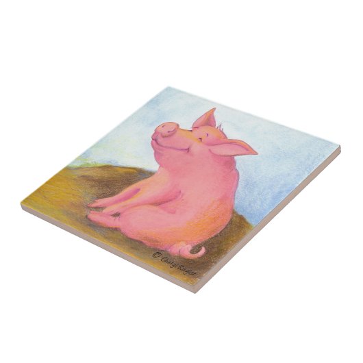 Piggy Pinkles/Tile Tegeltje (Zijkant)
