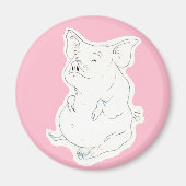 Piggy Porker Fat Pig Magnet (Voorkant)