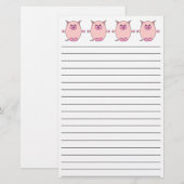 Piggy Power Stationery Briefpapier (Voorkant / Achterkant)