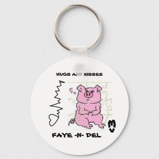 PIGGY PUZZLE sleutelhanger (Voorkant)
