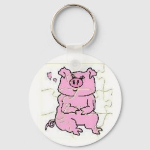 PIGGY PUZZLE SLEUTELHANGER