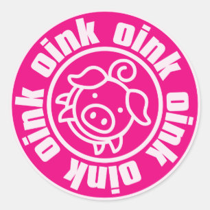 Piggy Ronde Sticker