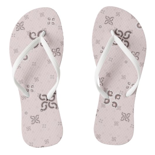 piggy roze geometrisch teenslippers (Voetbed)