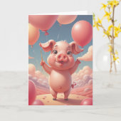 Piggy Sees the Future Kaart (Gele Bloem)