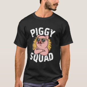Piggy Squad Grappige Varkensboer Varkensfokkerij B T-shirt