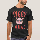 Piggy Squad Pig Animal Farming Boerderij T-shirt (Voorkant)