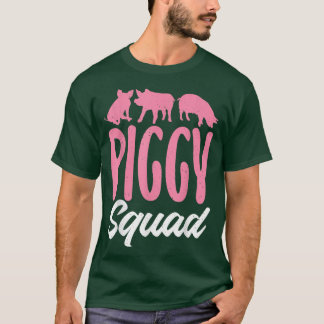 Piggy Squad Pig Eigenaar Pig Friends Farmer T-shirt