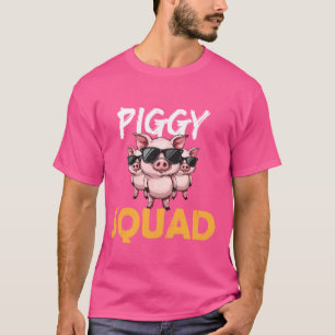 Piggy Squad Varken Liefhebber Grappige Verjaardag  T-shirt