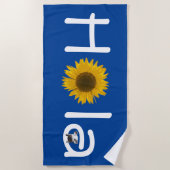 Piggy Sunflower Strandlaken (Voorkant)