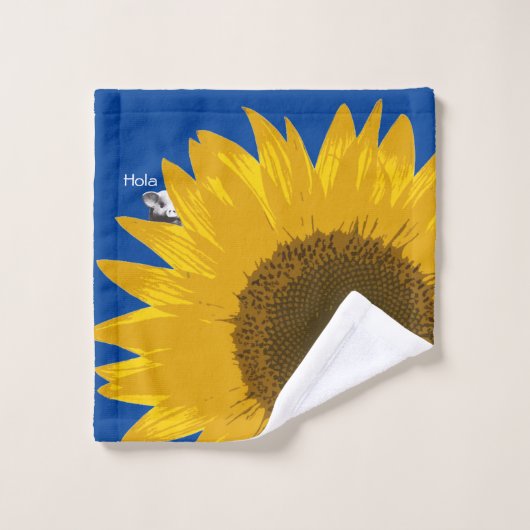 Piggy Sunflower Washandje (Wasdoekje)