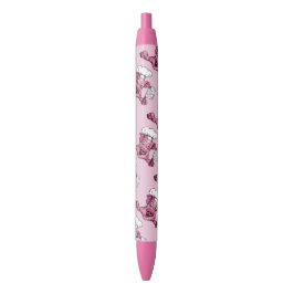 Piggy the Hamicidal Maniac Funny Chef Pig Art Zwarte Inkt Pen