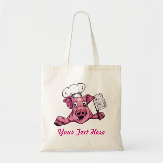 Piggy the Hamicidal Maniac Funny Cute Original Art Tote Bag (Voorkant)