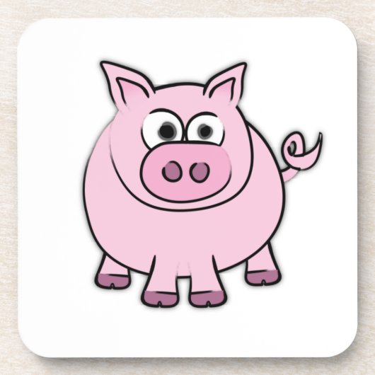 Piggy Throw Bier Onderzetter (Voorkant)