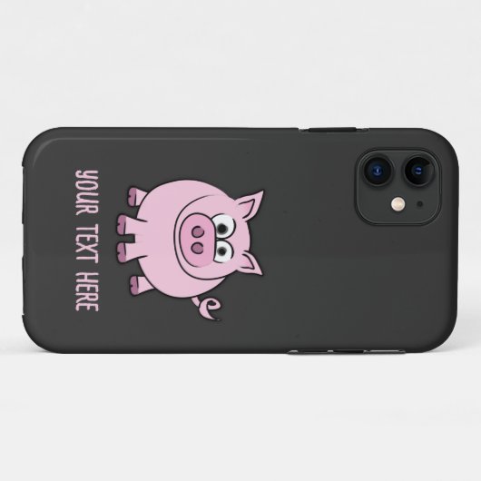 Piggy Throw Case-Mate iPhone Case (Achterkant (horizontaal))