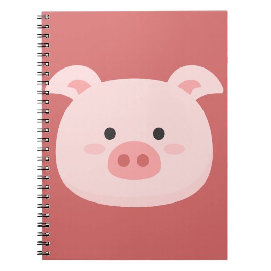 Piggy Verjaardag Kinderen Kunst Notitieboek (Voorkant)