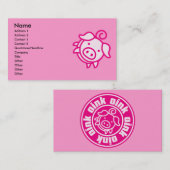 Piggy Visitekaartje (Voorkant / Achterkant)