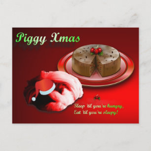 Piggy Xmas Briefkaart