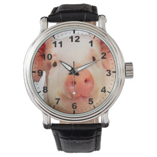 "Piglet 2"-design pols horloge