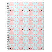 Piglet Blue Patroon (Piglet Blue Patroon) Notitieboek (Voorkant)