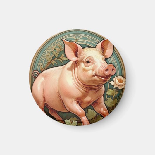 Piglet Coaster Magneet (Voorkant)
