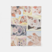Piglet Collage fleece (Voorkant)