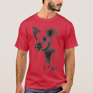 Piglet motief, varkenshoed, grappig cadeau Premium T-shirt