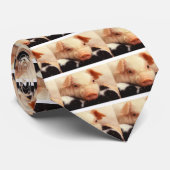 Piglet Pig Schattig Face Snout Stropdas (Opgerold)