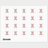 Piglet Piglet Mud Puddle Mud Ronde Sticker (Vel)