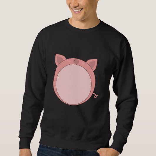 Piglet Piglet Piglet Pink Funny Spherical Trui (Voorkant)