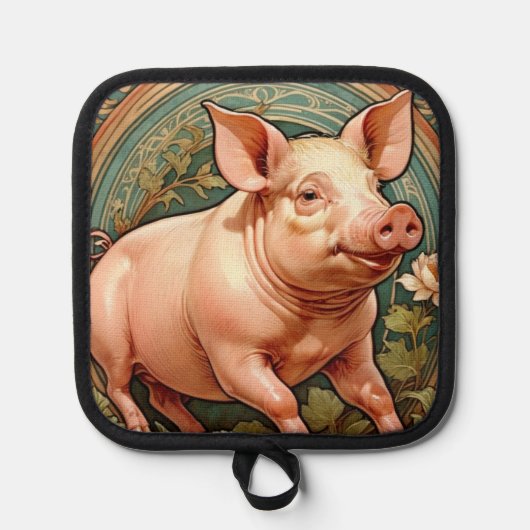 Piglet Pot Holder Pannenlap (Voorkant)