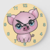 Piglet Wall Clock Grote Klok (Voorkant)