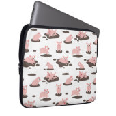 Piglets Electronics Bag Laptop Sleeve (Voorkant Rechts)