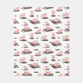Piglets Fleece Blanket Deken (Voorkant)