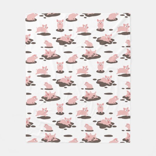 Piglets Fleece Blanket Deken (Voorkant)