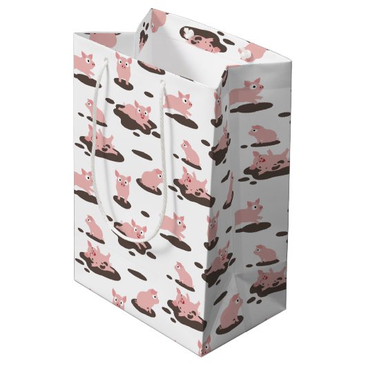 Piglets Medium Gift Bag Medium Cadeauzakje (Achterkant Gekanteld)