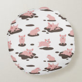 Piglets Round Pillow Rond Kussen (Achterkant)
