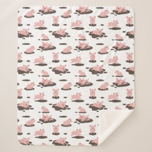 Piglets Sherpa Blanket Deken