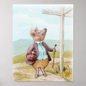 Pigling Bland Going to Market van Beatrix Potter Poster (Voorkant)