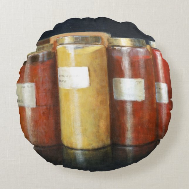 Pigment Jars Rond Kussen (Voorkant)