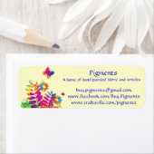 Pigments-Retouradres/productetiketten - aanpassen Etiket (Insitu)