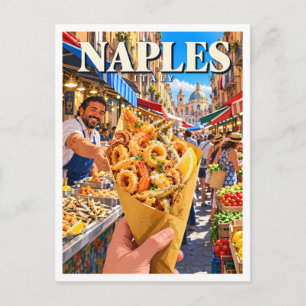 Pignasecca Markt Napels Italië Aandenken Briefkaart